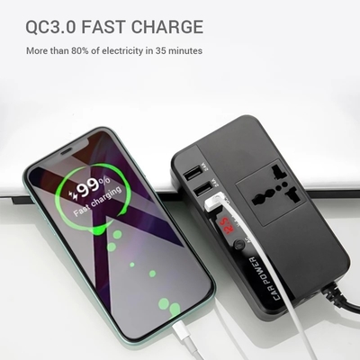 CC 24V 12V dell'invertitore dell'automobile del camion 200W alla stazione veloce della tassa di USB dell'adattatore del caricatore di potere del convertitore di CA 220V