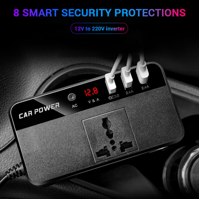 CC 24V 12V dell'invertitore dell'automobile del camion 200W alla stazione veloce della tassa di USB dell'adattatore del caricatore di potere del convertitore di CA 220V