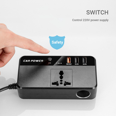CC 24V 12V dell'invertitore dell'automobile del camion 200W alla stazione veloce della tassa di USB dell'adattatore del caricatore di potere del convertitore di CA 220V