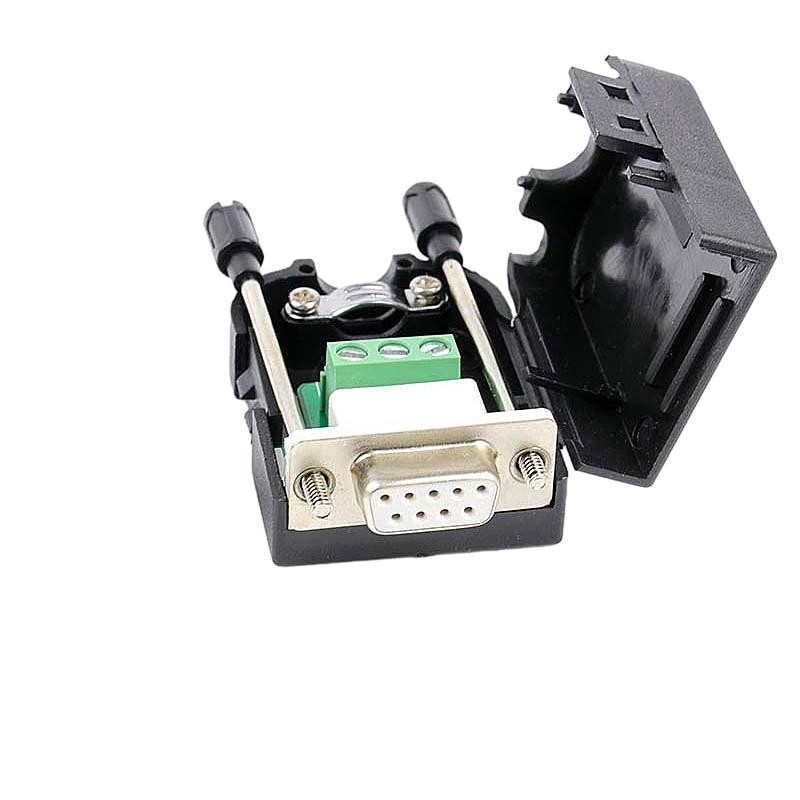 D Sub DB9 (2 3 5) RS232 Serial Port Connectors to 3-pin Terminal Blocks Adapter
