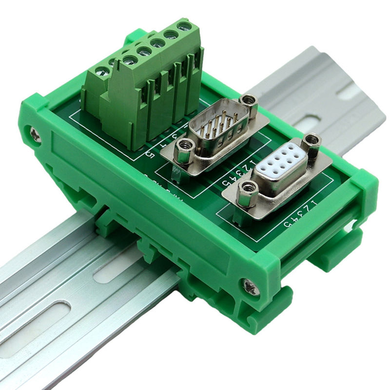 Blocchetto terminali di Pin Male Female Dual Connectors del sottomarino 9 di DB9 D che fissa il bordo di sblocco