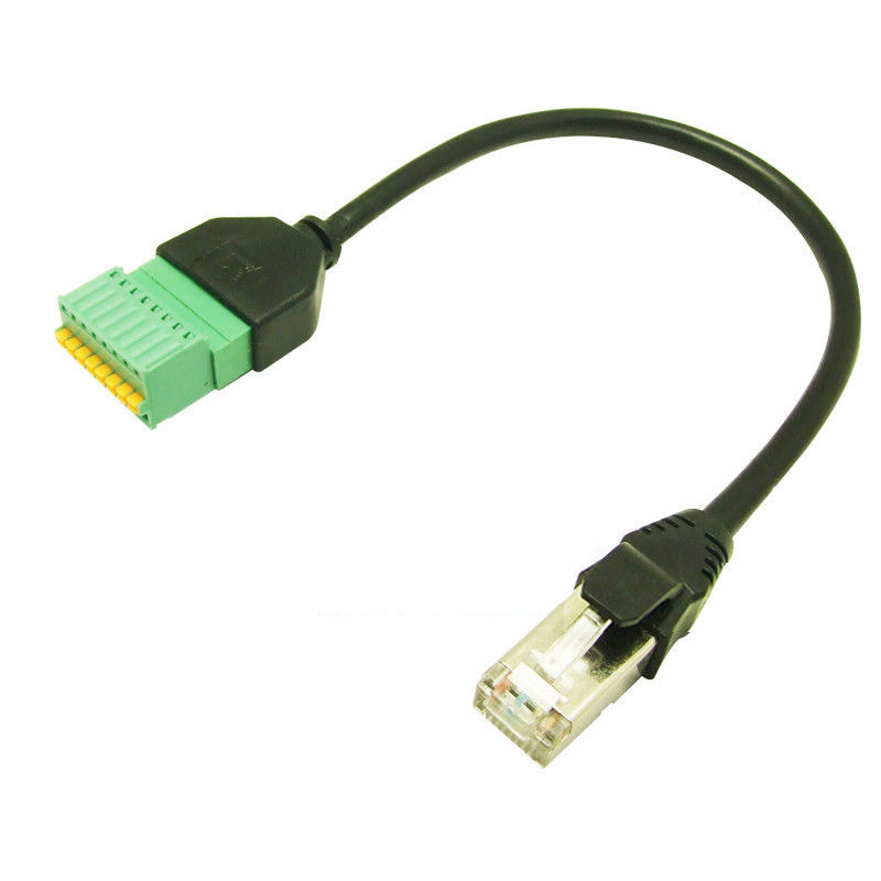 Connettore di RJ45 8P8C a 8 Pin Screw Terminal Block Adapter 30cm lungamente per soluzione del CCTV di sicurezza la video