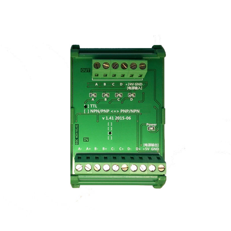 Codificatore 5V differenziale TTL di modi del convertitore DC24V 4 servo ai segnali del collettore 24V HTL