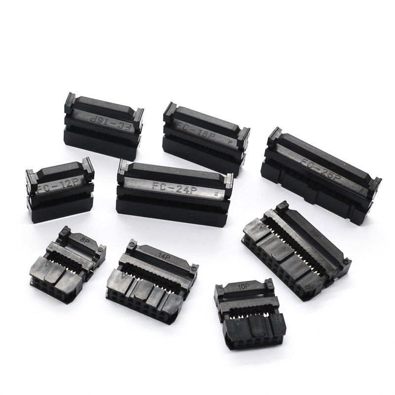 Pin TE rettangolare dei connettori 6 - 64 del recipiente dell'incavo femminile del cavo piano IDC di 2.54mm/Tyco/sostituzione di amp