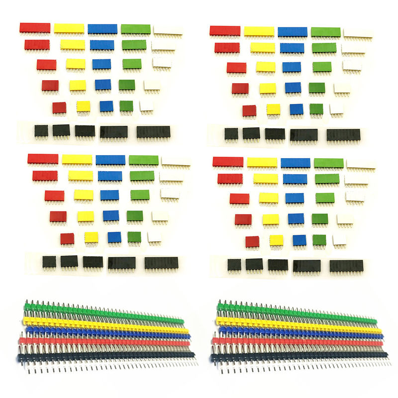 150pcs ha colorato l'oro femminile diritto dell'incavo X120 di Pin Header X30 di singola fila di 2.54mm placcato