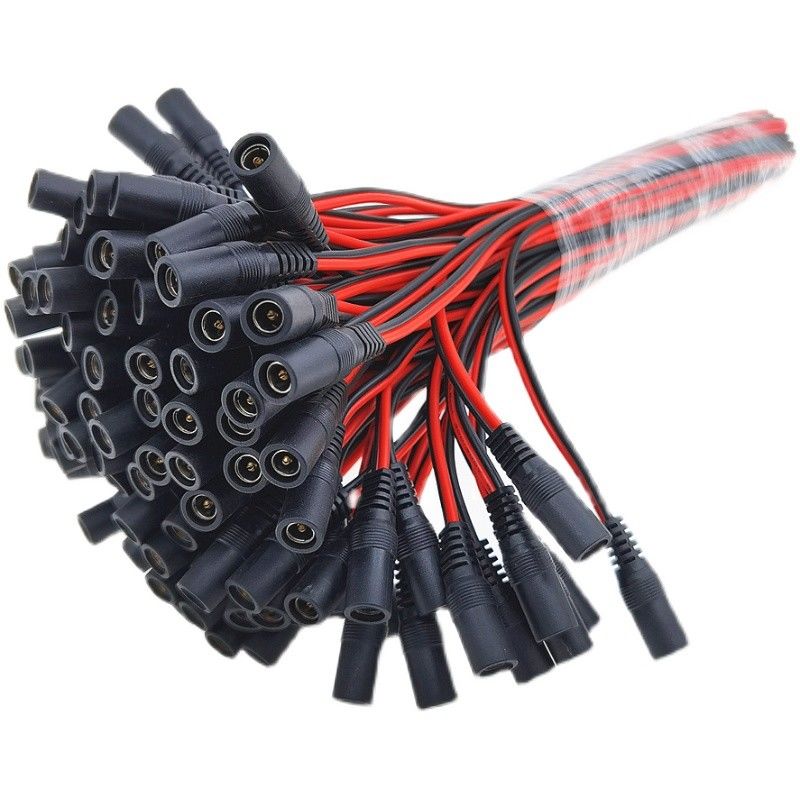 femmina a 10 pollici del cavo di estensione della treccia di corrente continua di 2.1mm x di 5.5mm (30cm)