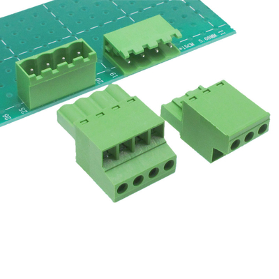 connettore fissante orizzontale Pluggable del PWB dell'entrata dei blocchetti terminali della vite del passo di 5.08mm