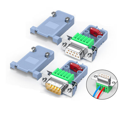D-sotto connettore di perno 15 di DB9 RS232 9 Pin Male Female DB15 VGA Hood Cover Backshell di plastica