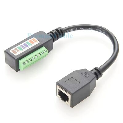RJ45 Femminile a cavo di blocco terminale senza saldatura di 20 cm per la soluzione video CCTV di sicurezza